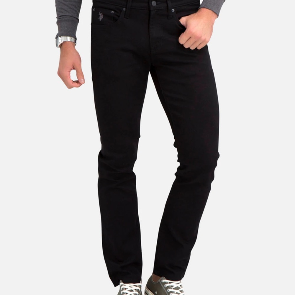 U.S. Polo Assn. denim co Men’s black denim Pants. Activate/Stretch Jeans W32/L30